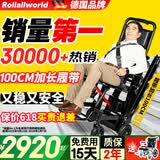 Roliallworld德国 电动爬楼梯轮椅上下楼梯轮椅爬楼机老年人全自动神器履带式 旗舰基础丨100CM加长履带+13A锂电ABL13