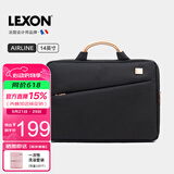 乐上（LEXON）商务超薄电脑包女双层手提笔记本14英寸公文包内胆包情人节礼物