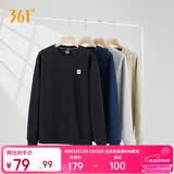 361°卫衣男装春夏季长袖运动服休闲跑步圆领宽松上衣服652334801D-6