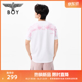 BOY LONDON【金翼凌云】春夏情侣款潮牌男女简约纯棉短袖T恤N01909 白色N01911 M