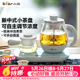 小熊（Bear）煮茶器煮茶壶 0.8L蒸汽喷淋式蒸茶壶养生壶电水壶热水壶304不锈钢烧水壶茶具黑茶ZCQ-A08E1