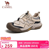 骆驼（CAMEL）踏山男士户外登山复古透气休闲低帮徒步鞋 G14M342685 杏色 42