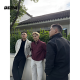 OEMG硬汉GTA立领正肩夹克外套男士春秋款三防美式穿搭休闲高级感上衣 黑色【万能夹克一件搞定】 XL [建议140-160斤]