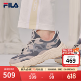 FILA斐乐女鞋跑步鞋情侣同款老爹鞋FILA MARS火星鞋男鞋休闲运动鞋 【女款】烟灰/鸽子灰-FD 37.5