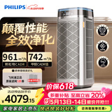 飞利浦（PHILIPS）空气净化器价保618除甲醛烟味新房专业室内家用孕妇婴儿双风机杀菌净化机除螨尘花粉过敏原AC9008