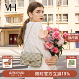 VANESSA HOGAN VH女包山茶花信封包轻奢老花链条小包单肩斜挎包生日礼物送女友