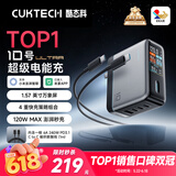 CUKTECH酷态科10号超级电能充Ultra氮化镓充电器120W多口快充头接入米家APP兼容PPS100W笔记本小米/苹果17