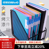 可得优（KW-triO） 桌面收纳办公文件筐三联文件框三列办公文件架资料架金属文件栏文件座文件盘 ZH-03【三列】