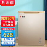 志高（CHIGO）小冰柜家用冷冻小型一级节能省电迷你卧式冷藏保鲜储母乳冷柜 【一级能效 全国联保】 158L 金微霜款