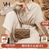 VANESSA HOGAN VH女包山茶花信封包轻奢老花链条小包单肩斜挎包生日礼物送女友