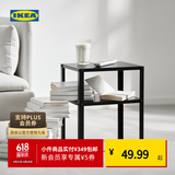 宜家（IKEA）KNARREVIK科纳列维克收纳床边桌家用落地搁架床头置物架 黑色