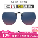 海伦凯勒墨镜夹片几何大框时尚防晒眼镜夹片 开车驾驶专用夹片HP823C18