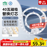 雷士（NVC）LED灯盘吸顶灯灯芯磁吸光源模组环形改装套件40瓦三色3000K-6500K
