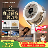 创维【一级能效】空气循环扇直流变频大风量摇头电风扇家用台式落地扇静音卧室节能柔风轻羽扇 Q601