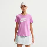 耐克NIKE女子运动T恤纯棉 修身显瘦 时尚简约DX7907-504紫XL