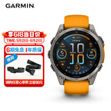 佳明（GARMIN）Fenix8旗舰橙-47mm飞耐时8户外运动手表ECG心电心率跑步潜水滑雪