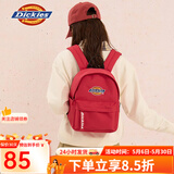 Dickies双肩包背包女生休闲书包迷你小书包初高中生大学生户外运动旅行包 火焰红