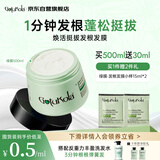 GOTUKOLA狗头考拉发膜绿膜500ml自营积雪草丰盈蓬松控油柔顺头皮可用七夕