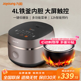 九阳电饭煲家用铁釜内胆多功能菜单智能预约大功率电饭锅2-6人 【铁釜内胆 低糖饭】 4L