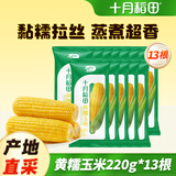 SHIYUEDAOTIAN十月稻田黄糯玉米220g*11支寒地黑土真空锁鲜低脂粗粮食材粘GJ 十月稻田黄糯玉米220g*13支