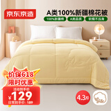 京东京造100%新疆棉花被子四季通用被芯 春秋被2x2.3m