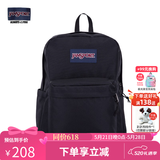 JANSPORT杰斯伯书包轻便双肩包男女旅行包简约背包电脑包学生校园 4QUT008爵士黑-侧边袋
