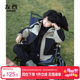 左西儿童冲锋服外套男童春装2026新款男孩大童户外服上衣 黑色 110