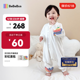 bebebus婴儿睡袋春夏款儿童睡衣四季通用分腿防踢被 彩虹双层四季款（室温20-24℃） L【90码 建议身高90-105CM】