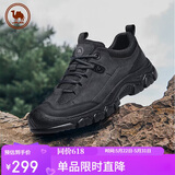 骆驼牌 运动鞋男休闲户外徒步登山鞋抓地厚底减震 P14A379617 黑色 41