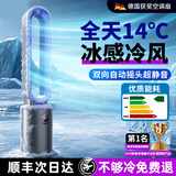 唯品森活【2026新款丨制冷顶配】电风扇落地超静音无叶风扇卧室家用立式空气循坏空调扇无叶片风扇超大风力 【戴森紫-顶配款】8核超导制冷丨家用降温