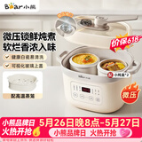 小熊（Bear）电炖锅电炖盅隔水炖汤盅煲汤锅炖汤盅微压煮粥锅燕窝炖盅2-3人DDZ-D16N8 1.6L