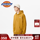 Dickies 卫衣男女同款 印花连帽卫衣 毛圈布休闲上衣8874 姜黄色 XS