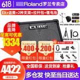 罗兰（Roland）音箱CUBE STREET EX 二代网红户外直播吉他弹唱路演便携音响 EX+OTG锂电池+BETA58A话筒+手机麦架+音箱架+拉杆包
