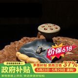 藏壶天下宜兴紫砂盖托茶宠纯手工摆件茶具配件青蛙莲子可养茶桌茶玩小摆件