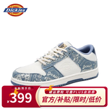 Dickies板鞋男鞋2026夏季新款鞋子男透气休闲鞋百搭运动鞋男女情侣鞋 白蓝 42