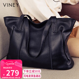 viney牛皮包包女包大容量托特包轻奢单肩手提包生日礼物轻奢送女友老婆