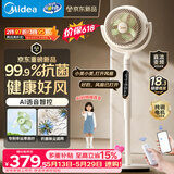 美的（Midea）【幸运草安睡2ProMax】家用空气循环扇直流变频轻音小型电风扇净化新款落地扇 智能语音遥控3D摇头