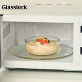 Glasslock碗家用透明玻璃汤碗可微波炉加热饭碗圆形面碗进口餐具510ml