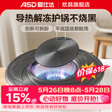爱仕达（ASD）导热板 护锅导热垫解冻燃气灶传热片隔火加热盘防锅底烧黑导热片 升级版 26CM可拆卸导热板