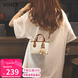 viney包包女包牛皮水桶包轻奢斜挎单肩手提包生日礼物高级感送女友老婆