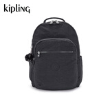Kipling2025春夏新款学生书包大容量双肩包时尚首尔包生日送礼物|SEOUL M-黑皮诺色