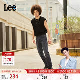 Lee【张凌赫代言】凉凉裤726标准直脚轻薄黑灰色男牛仔裤休闲潮流 黑灰色 34