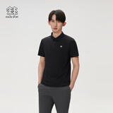 KOLON SPORT/可隆SECO POLO衫  男士户外抗菌防晒UPF50+吸湿速干T恤 LHPT6MTT23-BK 黑色 XL 180/100A