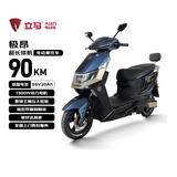 立马电动摩托车【CCTV大国品牌】极昂 77KM续航1500W电机96V20Ah铅酸电池爬坡王电动车 星际蓝