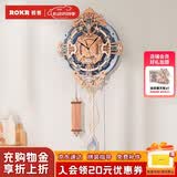 若客（ROKR）欧式挂钟 diy手工拼装模型积木拼图静音时钟生日六一儿童节礼物