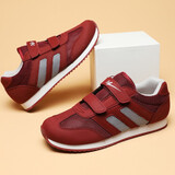 双星八特八超老人鞋男女夏季飞织网面透气运动鞋中老年旅游休闲健步鞋 酒红 女 39