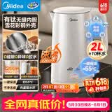 美的（Midea）电热水壶烧水壶钛材质2200W速沸内外双钢保温自动断电养生2L大容量  MK-SH20M127-T【价保618】