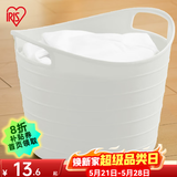 爱丽思（IRIS） 脏衣篓浴室大号脏衣篓塑料洗衣篮装脏衣服污衣篮子桶收纳筐衣篮 15升 白色密闭【宝宝衣物用】