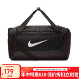 耐克NIKE中性桶包 健身包BRASILIA JDI运动包BA5957-010黑色中号