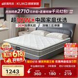 顾家家居（KUKA）梦想垫PLUS  2cm天然乳胶床垫席梦思软硬适中床垫 2.x2.2米